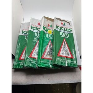 Mystic Icicles Traditional Tree Decoration 1000 Strands Flameproof American Made